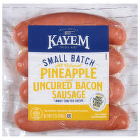 Kayem Sausage, Pineapple and Uncured Bacon, 12 Ounce