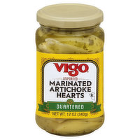 Vigo Artichoke, Hearts, Marinated, Quartered, 12 Ounce