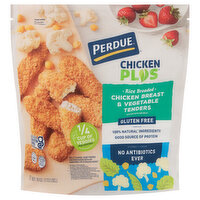 Perdue Chicken Plus Chicken Breast & Vegetable Tenders, Rice Breaded, 18 Ounce