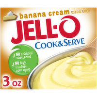 Jell-O Banana Cream Pudding & Pie Filling Mix, 3 Ounce