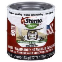 Sterno Green Canned Heat, 2 Pack, 2 Each