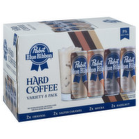 Pabst Blue Ribbon Hard Coffee, Variety 8 Pack, 8 Each