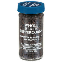 Morton & Bassett Peppercorns, Whole Black, 2.1 Ounce