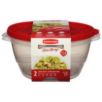Rubbermaid Take Alongs Serving Bowls, Containers & Lids, 15.7 Cups, 2 Each