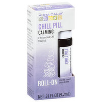 Aura Cacia Essential Oil Blend, Chill Pill, Calming, Roll-On, 0.31 Fluid ounce