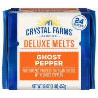 Crystal Farms Cheese, Ghost Pepper, Deluxe Melts, 16 Ounce