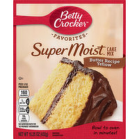 Betty Crocker Cake Mix, Butter Recipe Yellow, 15.25 Ounce