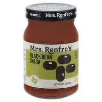 Mrs. Renfro's Salsa, Black Bean, Medium, 16 Ounce