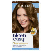 Nice’n Easy Hair Color, Permanent, Light Brown 6, 1 Each