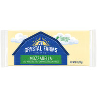 Crystal Farms Mozzarella Cheese, 8 Ounce