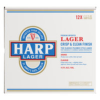 Harp Beer, Lager, Premium Imported, Pilsner Style, 12 Each