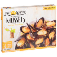 Pier 33 Gourmet Mussels in White Wine Sauce, 1 Pound