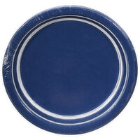 Sensation Plates, Premium Strength, Navy Blue, 6.875 Inch, 10 Each