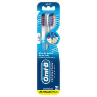 Oral-B Toothbrushes, Deep Reach, Soft, Value Pack, 2 Each