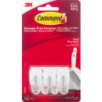 Command Wire Hooks, General Purpose, Small, 3 Each