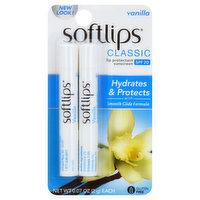 Softlips Classic Lip Protectant Sunscreen, SPF 20, Vanilla, 2 Each