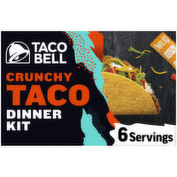 Taco Bell Crunchy Taco Dinner Kit with Twelve Crunchy Taco Shells,  Mild Sauce & Seasoning, 8.85 Ounce