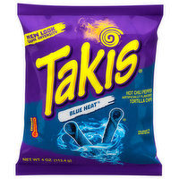 Takis Tortilla Chips, Blue Heat, Extreme, 4 Ounce