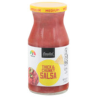 Essential Everyday Salsa, Thick & Chunky, Medium, 16 Ounce