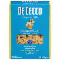 De Cecco Orecchiette, No. 91, 1 Pound