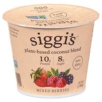 Siggi's Coconut Blend, Plant-Based, Mixed Berries, 5.3 Ounce
