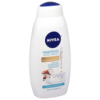 Nivea Body Wash with Nourishing Serum, Pampering, Coconut & Almond Milk, 20 Fluid ounce