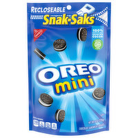 OREO Mini Chocolate Sandwich Cookies, Snak-Sak, 8 Ounce