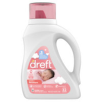 Dreft Stage 1: Newborn Baby Liquid Laundry Detergent, 32 loads 46 fl oz, 46 Ounce