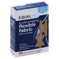 Equaline Bandages, Adhesive, Flexible Fabric, Knuckle & Fingertip, Sterile, 20 Each