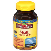 Nature Made Multi, No Iron, for Him 50+, Tablets, 90 Each