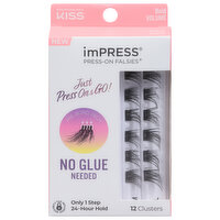 imPress Clusters, Press-On Falsies, Bold Volume, 12 Each