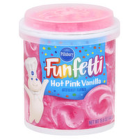 Pillsbury Funfetti Frosting, Hot Pink Vanilla, 15.6 Ounce