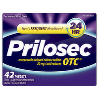 Prilosec OTC Acid Reducer Prilosec OTC Heartburn Relief, Omeprazole, Acid Reducer Tablets, 42 Ct, 42 Each