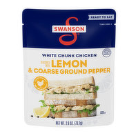 Swanson® Lemon and Coarse Ground Pepper White Chunk Fully Cooked Chicken, 2.6 Ounce