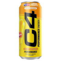 C4 Energy Drink, Zero Sugar, Hawaiian Pineapple, 16 Fluid ounce