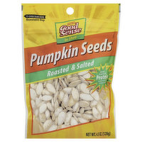 Good Sense Pumpkin Seeds, Roasted & Salted, In-Shell, 4.5 Ounce