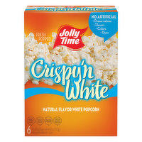Jolly Time Popcorn, Microwave, Crispy 'N White, 6 Each