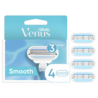 Venus Smooth Women's Razor Blade Refills, 4 Count, 4 Each