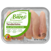 Just Bare Chicken Tenderloins, Boneless, Skinless, 14 Ounce