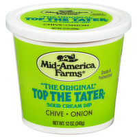 Mid America Farms Top The Tater Sour Cream Dip, Chive, Onion, The Original, 12 Ounce