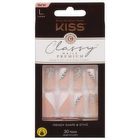 Kiss Classy Nails Nails, Premium, Long, 30 Each