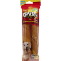 Hartz Pig Skin Treats, with Bacon Flavored Wrap, Smoked, XL, 2 Each