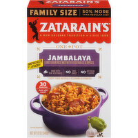 Zatarain's One Pot Family Size Jambalaya Rice Dinner Mix, 12 Ounce