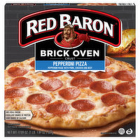 Red Baron Pizza, Brick Oven Crust, Pepperoni, 17.89 Ounce