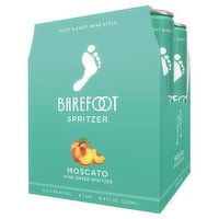 Barefoot Spritzer Moscato White Wine 4 Single Serve, 250 Millilitre