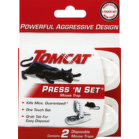 Tomcat Mouse Traps, Press 'N Set, 2 Each