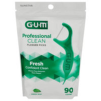 GUM  Professional Clean Flosser Picks, Fresh Mint