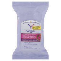 Vagisil Anti-Itch Wipes, Medicated, Maximum Strength, 20 Each