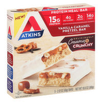 Atkins Pretzel Bar, Vanilla Caramel, 5 Each