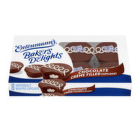 Entenmann's Baker's Delights Chocolate Crème Filled Chocolate Cupcakes, 8 packs, 12.7 oz, 8 Each